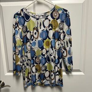 NorthStyle Blue and Green Patterned Blouse